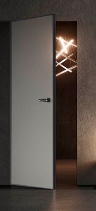 картинка Дверь скрытого монтажа 700 ПГ Грунт, кромка Black (комплект - полотно+коробка) от Гипермаркета дверей «Контракт»